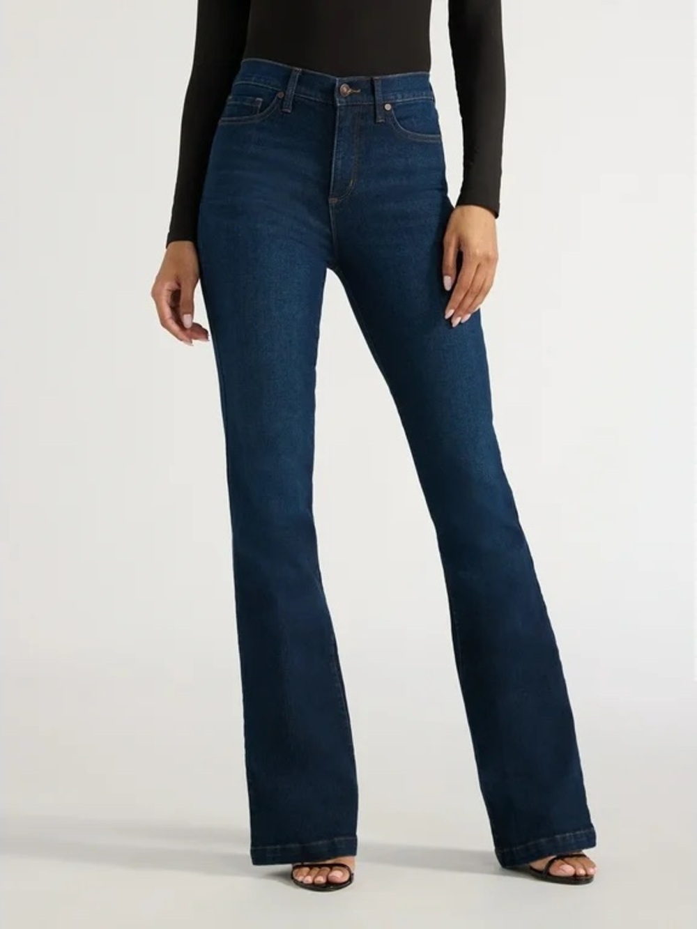 sofia by sofia vergara Dark Blue High-Rise Flare Jeans